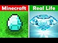 MINECRAFT DIAMONDS IN REAL LIFE! Minecraft vs Real Life animation