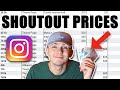 Instagram Shoutout Prices - Influencer Prices & Theme Page Shoutouts