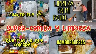 CUANTO GASTE $$ EN EL SUPER??HAMBURGUESA🍔 LIMPIEZA 🧹#carolina-y5r1r #videovlog #hogar #shortvideo #