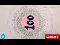 Make Easy Mandala Art |100 subscribes completed 🎉 join me live | keep supporting 🎨🙌 #livestream