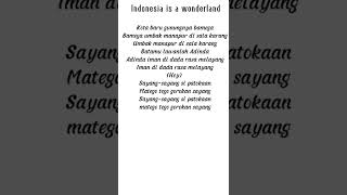 Lirik lagu Indonesia wonderland