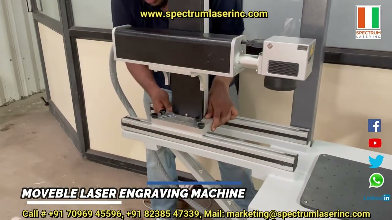 Mobile Laser Marking Machine I Fiber Laser Marking Machine I Customized Laser Marking Machine