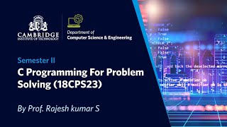 Linear Search | MODULE 3  | CSE | II SEM  | C Programming | VTU Syllabus | CITech. Profile