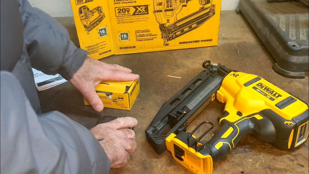 16 Gauge DeWalt 20v Nailer YouTube