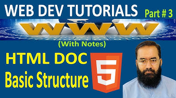 HTML Tutorials for beginners in urdu / hindi # 03 | HTML Basic Structure | Anatomy of HTML Anatomy