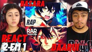 React 2 Em 1   Rap Do Asta daarui E Rap Do Yuuri basara  Casalzinho