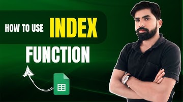 How to Use INDEX Function in Google Sheets | Easy Data Lookup Guide