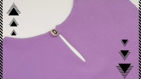 🧚ASMR🧚How To Cut And Sew a Back Neckline With Notch & button loop . Sewing Tutorial .