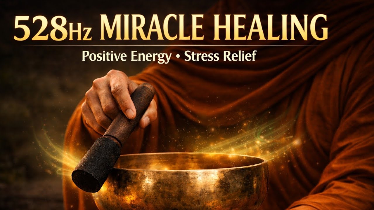528Hz Healing Music for Sleep, Stress Relief & Positive Energy