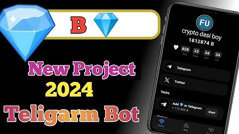 B 💎 New Teligarm project | Telegram Bot Mining 2024 lauch| B Mining Earn Free B Token | B Mining