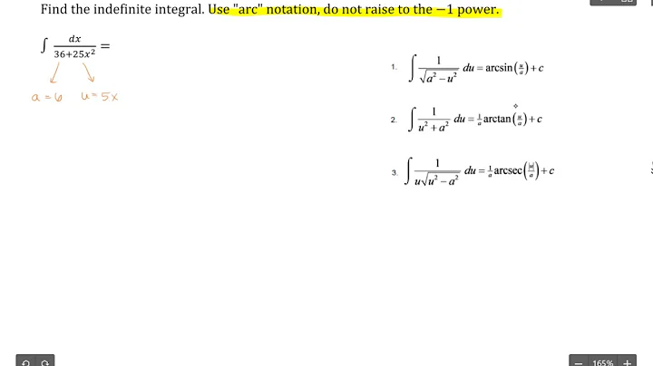 Indefinite Integrals: ArcTangent