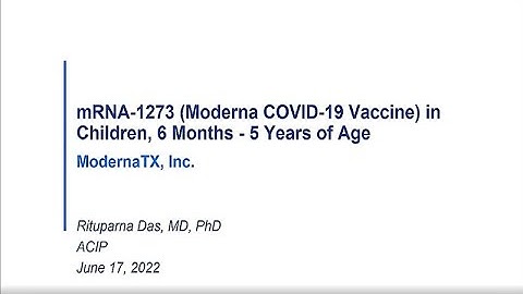 June 17, 2022 ACIP Meeting - COVID-19 vaccine (mRNA-1273)