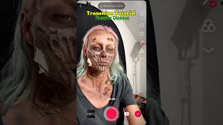 Transition Tutorial Zombie bite #halloweenmakeup #zombiemakeup