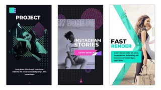 Glitch Instagram Stories After Effects Templates