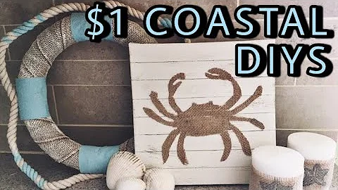 Dollar Tree Summer DIY 2021 | Coastal Home Decor DIY | Coastal DIY Challenge | Burlap | Dollar Tree