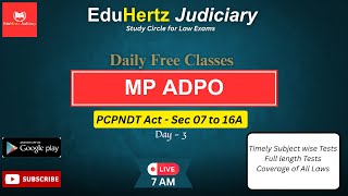 MP ADPO | Free Lecture Series | PCPNDT Act | Sec 7 to 16A
