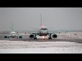 Красавец и чудовище" Сухой SuperJet и Boeing 737 / Аэропорт Внуково