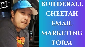 BUILDERALL CHEETAH EMAIL MARKETING FORM | The Paulo Santana