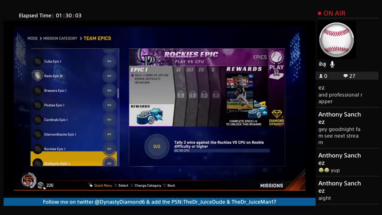 Giants Team Epic(Diamond Dynasty) [Part II] MLB the Show 17