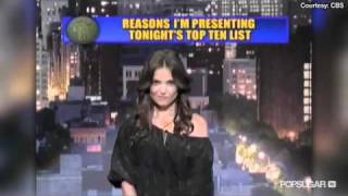 Katie Holmes Delivers Letterman's Top 10 & Date with Tom