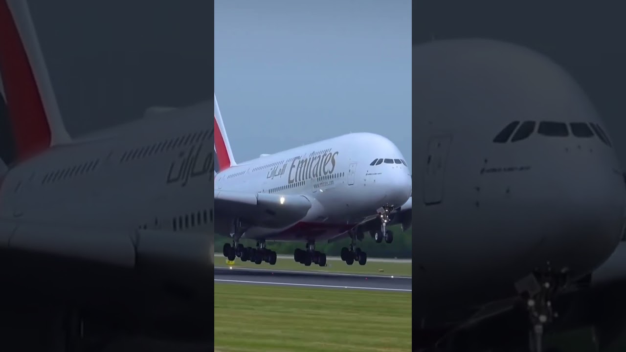 emirates flight landing 