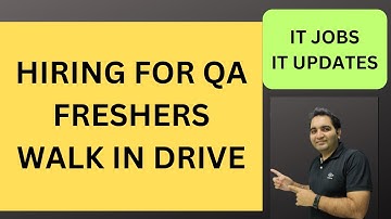 IT Jobs | Fresher Jobs | QA Jobs #testingjobs #rdtechnicallearning