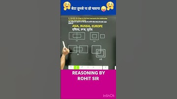 😰बेटा तुमसे नहीं हो पाएगा 😂| VENN DIAGRAM | REASONING BY ROHIT SIR | #shorts #ssc #radianmensa