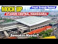 Proyek strategis nasional  mock up stasiun central manggarai semakin bagus dan nyata