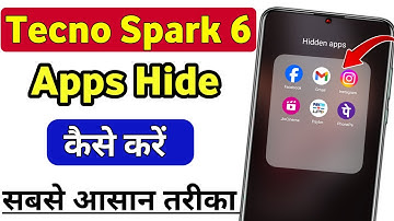 Tecno spark 6 me app hide kaise kare | how to hide apps in tecno spark 6