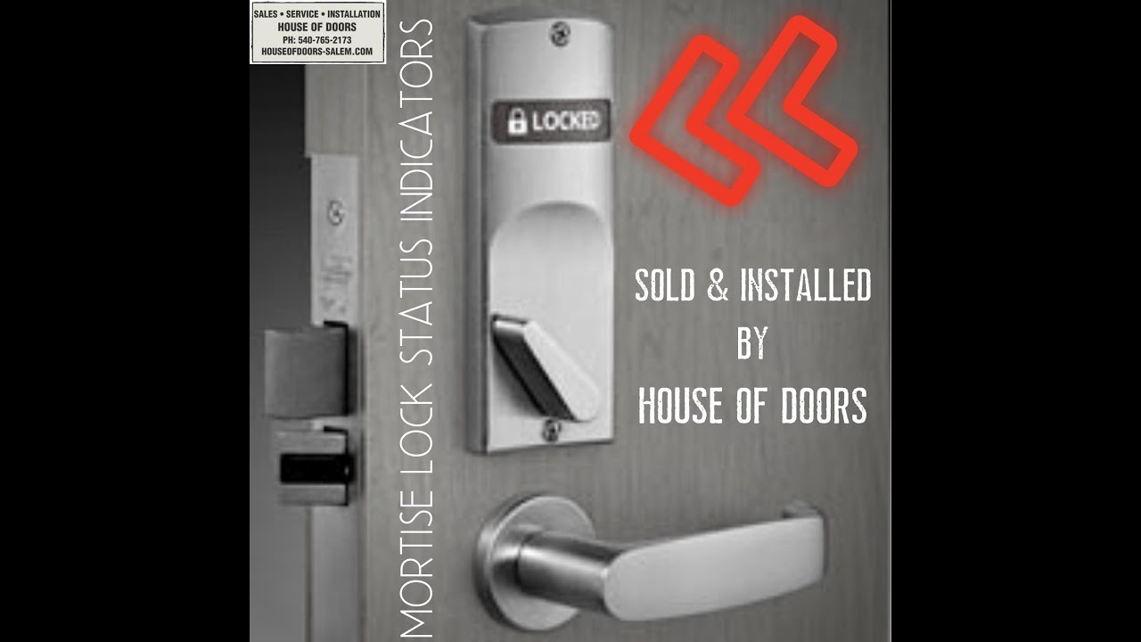 Mortise lock status indicators by House of Doors YouTube