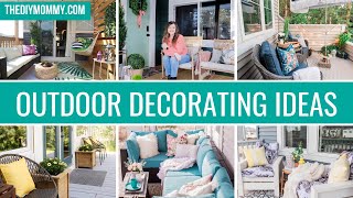 7 Outdoor Makeovers That'll Have You Craving Colour Again | Porch, Patio & Deck Decor Ideas