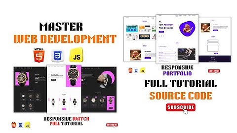 Master Frontend Web Development With 2 Real World Portfolios using html css js Beginners to Advanced