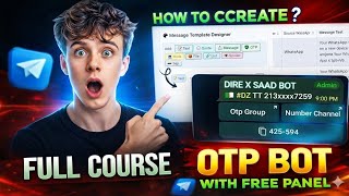 How To Create Telegram OTP Bot 😱 With Free Panel | Telegram Otp Bot Setup Full Method 🔥