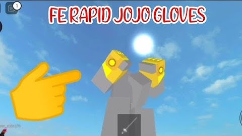 ROBLOX FE RAPID JOJO GLOVES using FLUXUS EXECUTOR played at Fencing - script link on comments