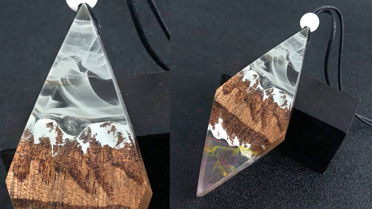 Epoxy Resin Filler DIY Wood Snow Mountain Peak Mold Making Jewelry For DIY  Craft