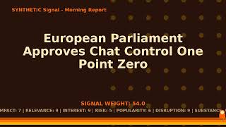 Synthetic Signal - Morning - July 9, 2026