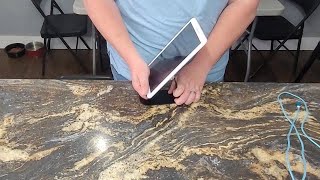 Demo of adjustable tablet stand - iPad stand