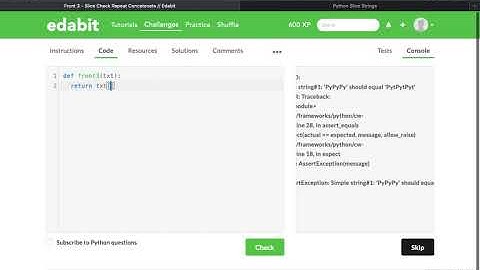 Python Function: Slicing and Concatenating First 3 Letters of String