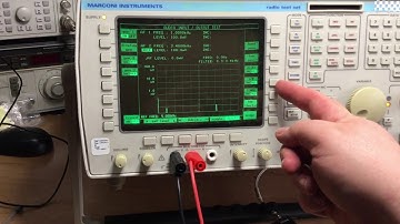 Marconi Instruments 2968 TETRA Radio Test Set Demo PART 2