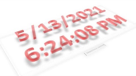 MatsClock 260083 - Free PowerPoint Digital Clock PPT