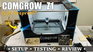 Comgrow Z1 Laser Engraver, Rotary, Air Assist, Honeycomb &amp; Cover - Full Test &amp; Review