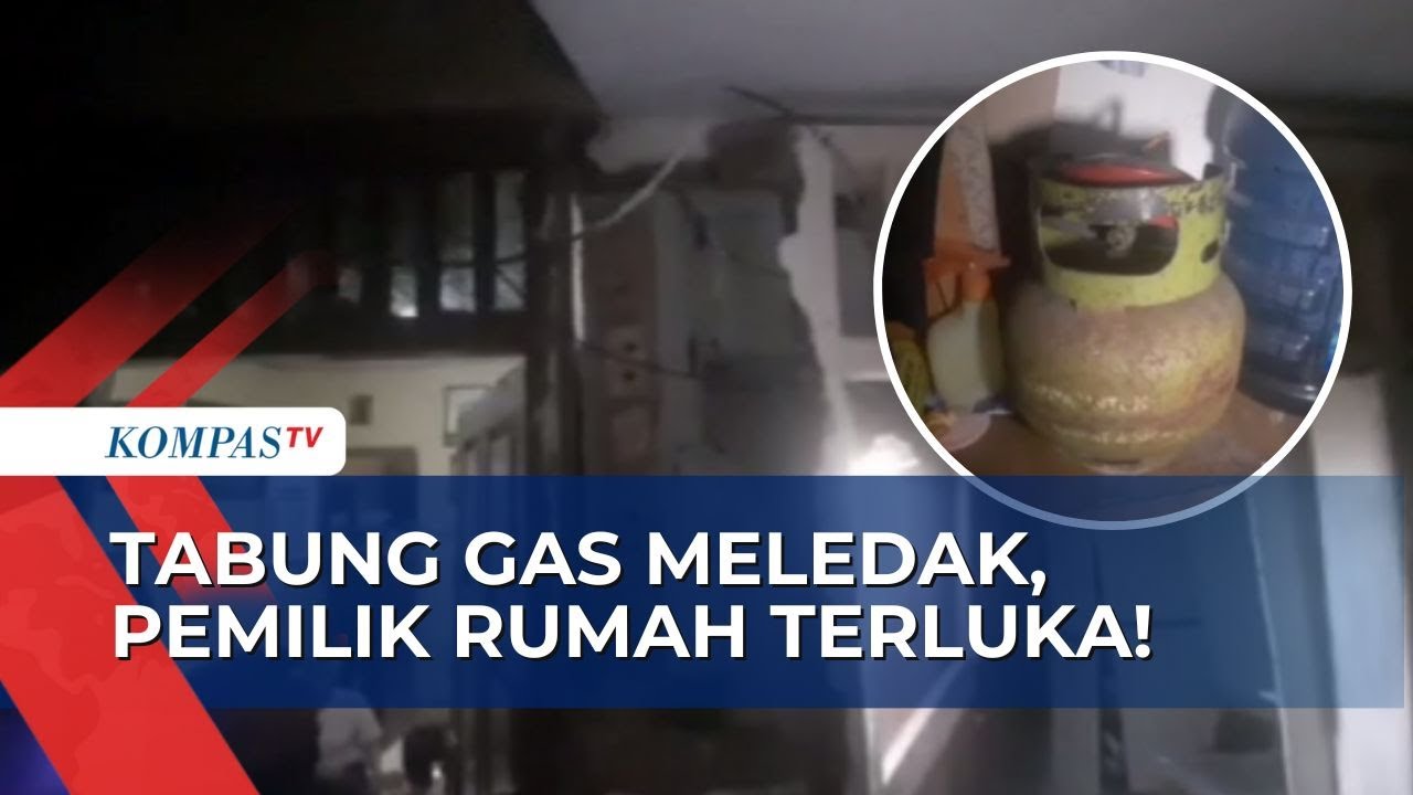 Tabung Gas Elpiji 3 KG Meledak, Rumah Rusak dan Seorang Pria Luka
