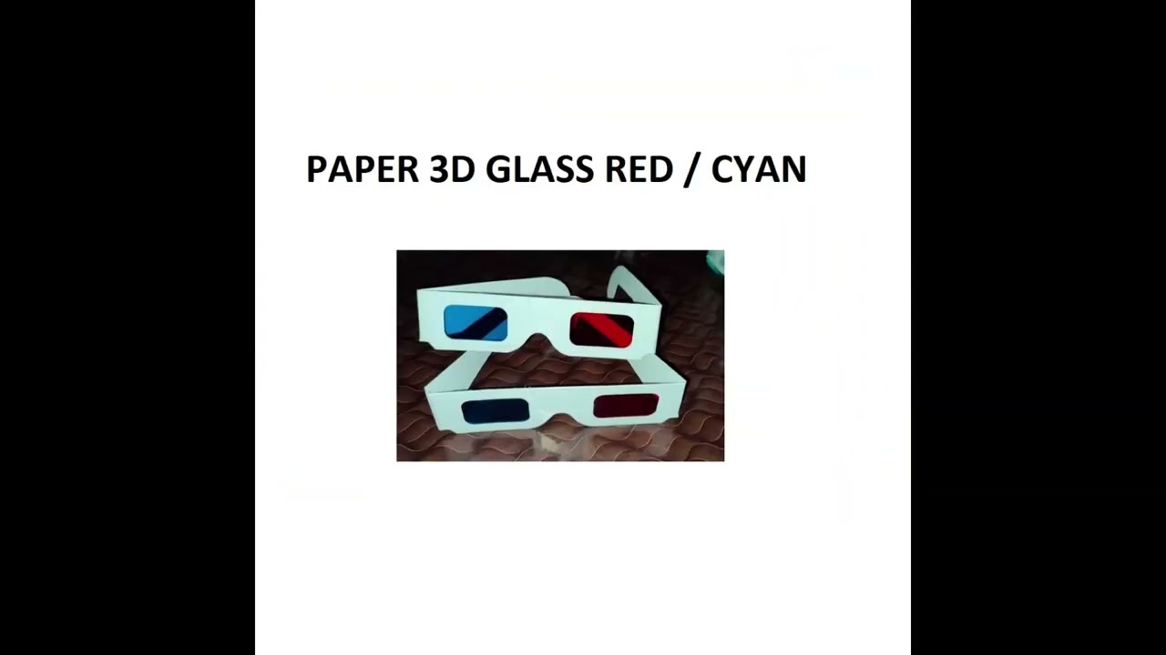 Projector 3D Glasses| RED-CYAN-BLUE | Watching 3D Movies at Home| Cinema | 3D glass for Projector