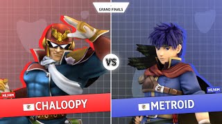 Who's on Ledge 6 P+ Grand Finals: Chaloopy (Falcon) vs. metroid (Ike)