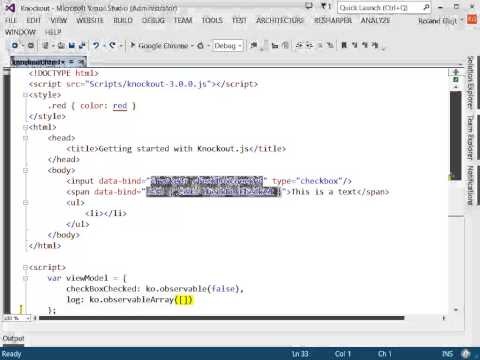 Getting started with Knockout.js