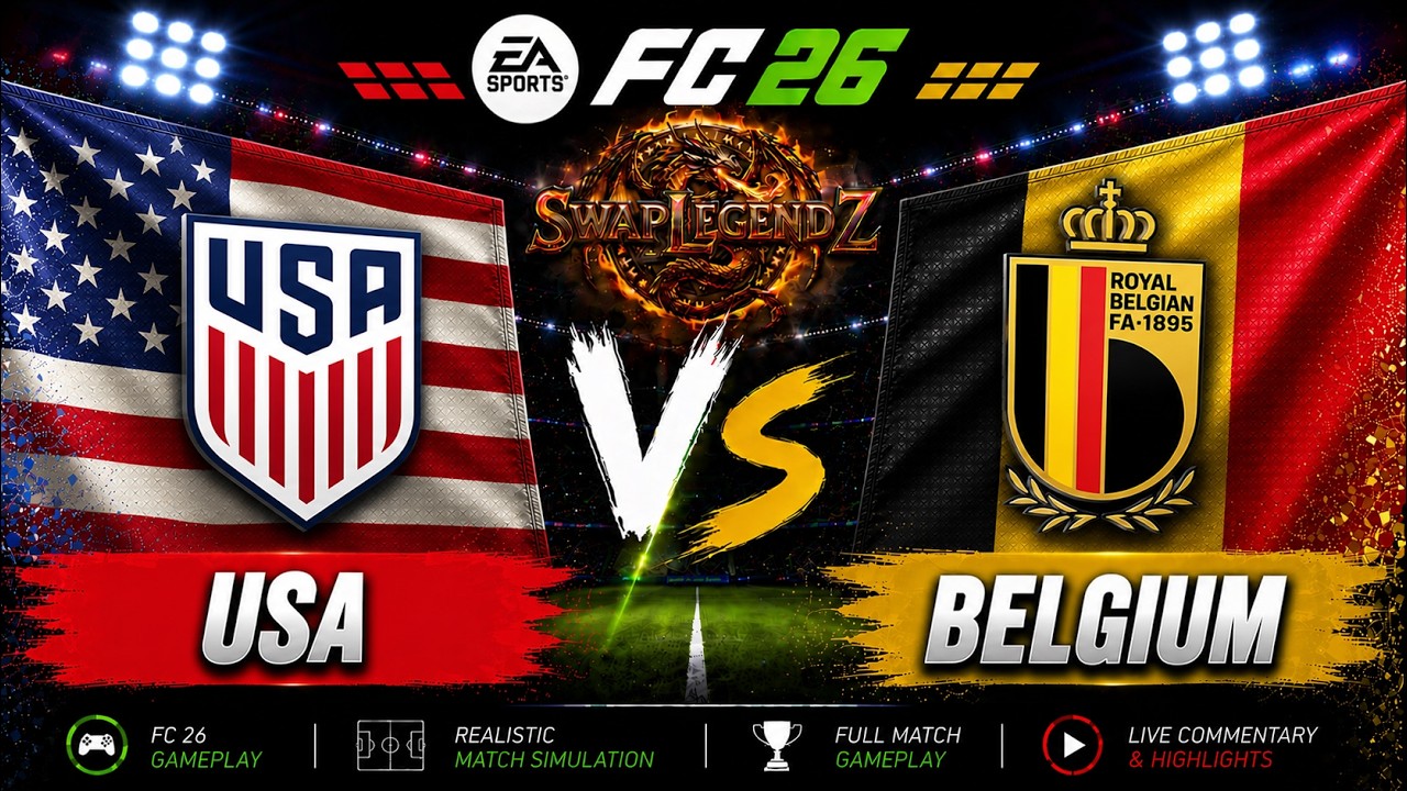 🔥USA vs Belgium | FC 26 Live Gameplay