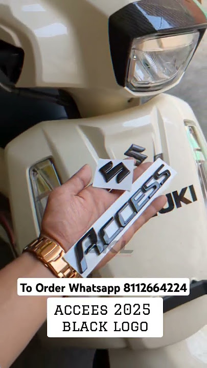 Suzuki Access 2025 Black Logo | Suzuki access 2025 Modification