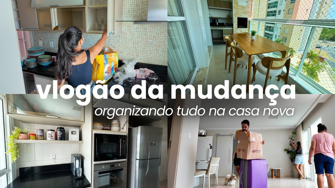 VLOGÃO DA MUDANÇA, organizando tudo e primeiros dias na casa nova!