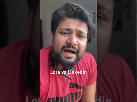 Lota vs LinkedIn #linkedintips #shorts #corporatememes #opentowork #passionjaade #officejokes