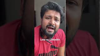 Lota vs LinkedIn #linkedintips #shorts #corporatememes #opentowork #passionjaade #officejokes